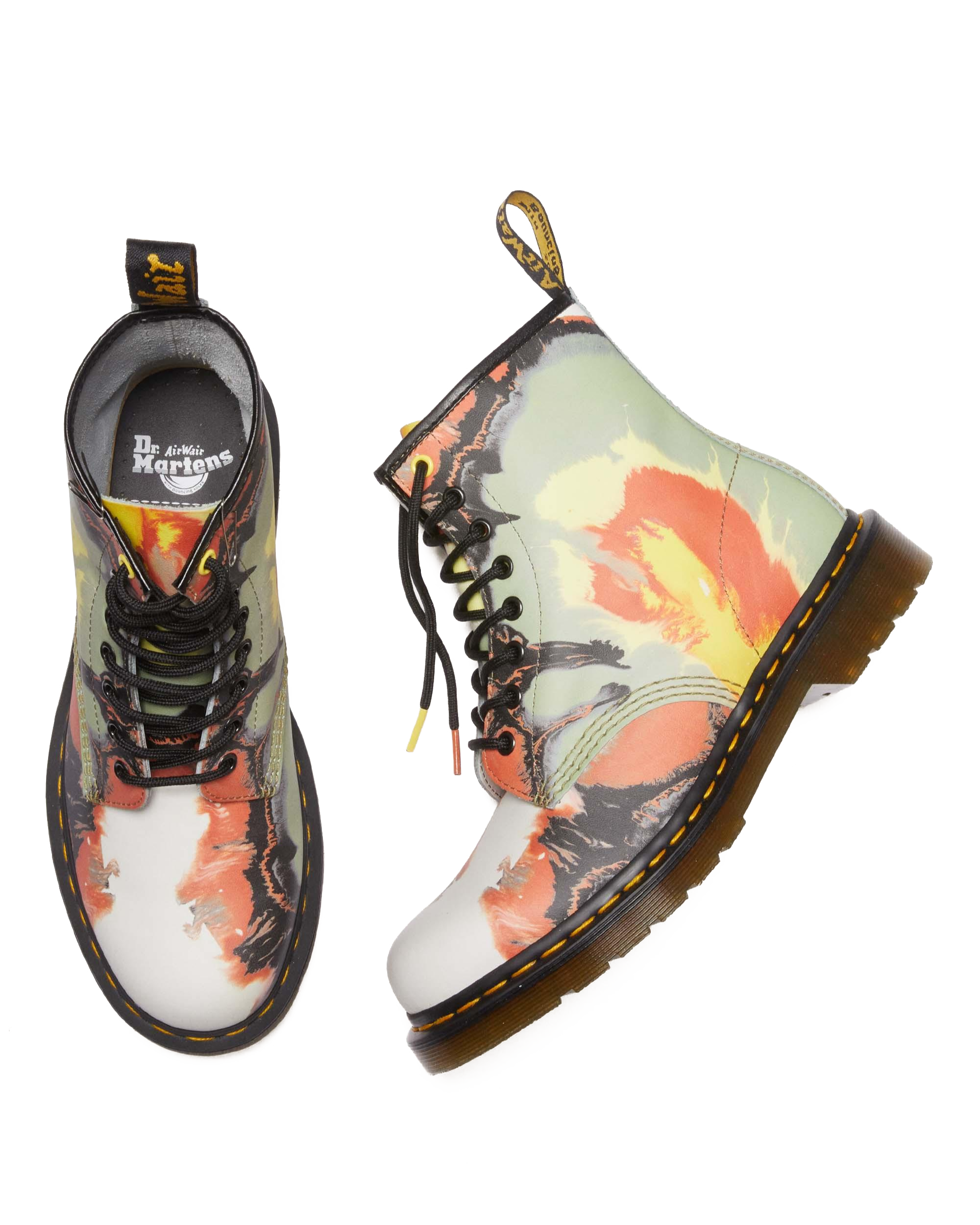 1460 Tate 'Volcanic Flare' Leather Lace Up Boots