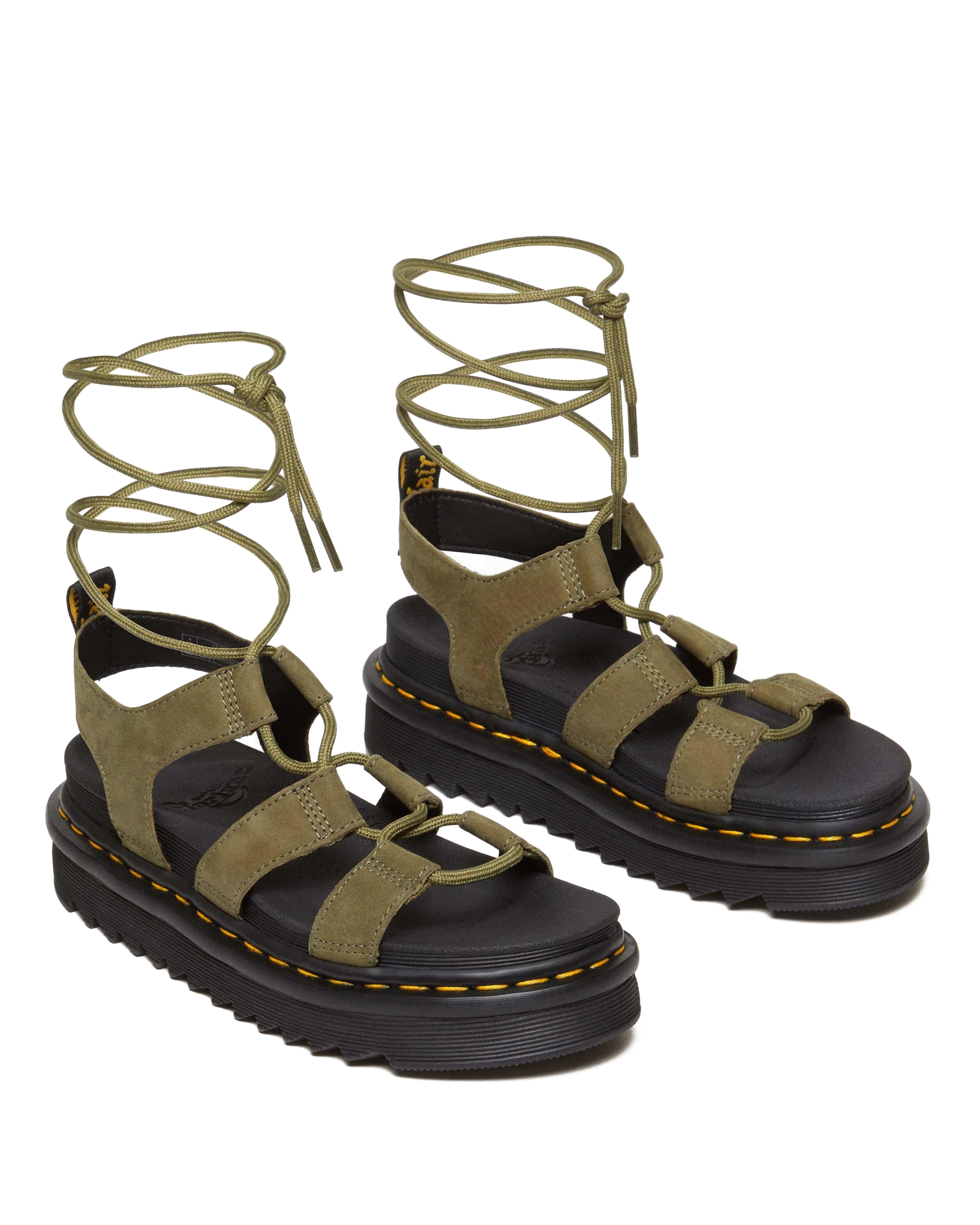 Nartilla Tumbled Nubuck Leather Gladiator Sandals