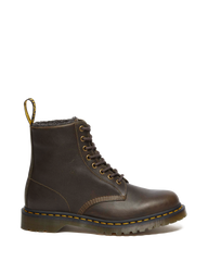 1460 Faux Fur Lined Grizzly Leather Lace Up Boots