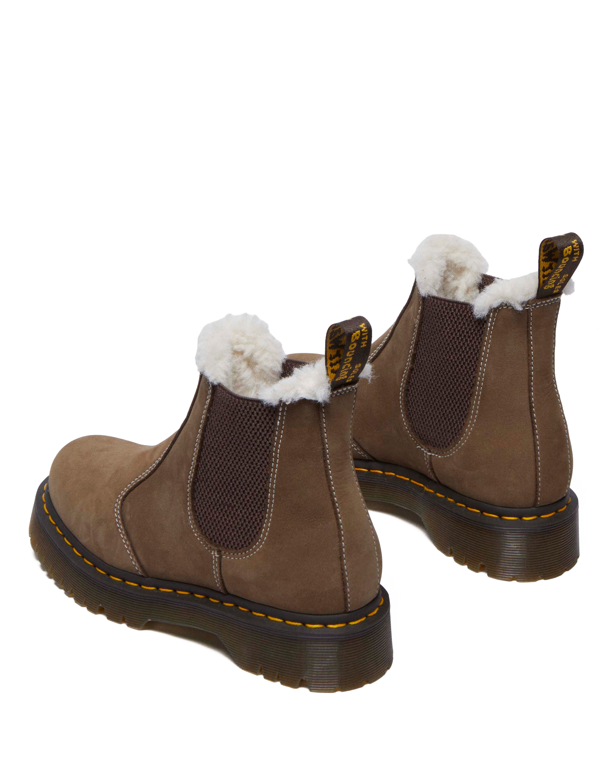2976 Bex Faux Fur-Lined Platform Chelsea Boots