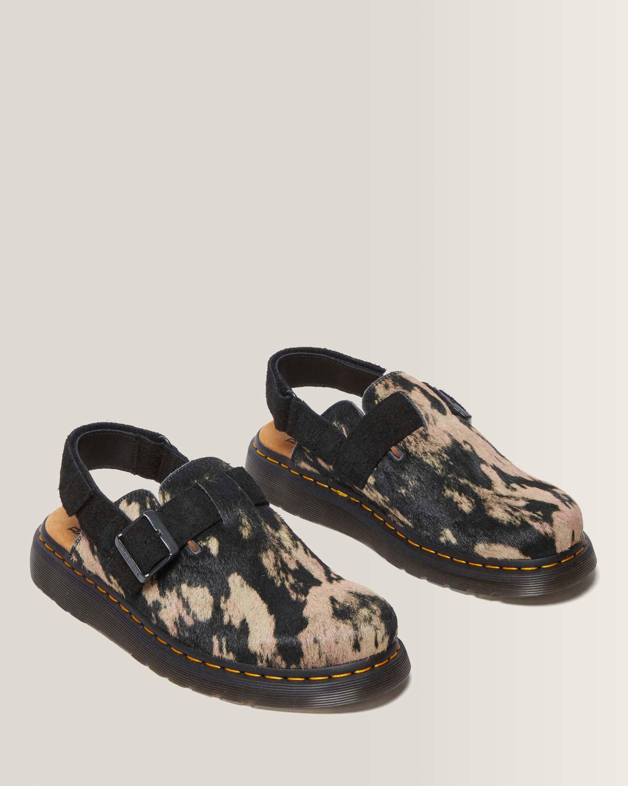 Jorge Ii Contrast Hair On Slingback Mule