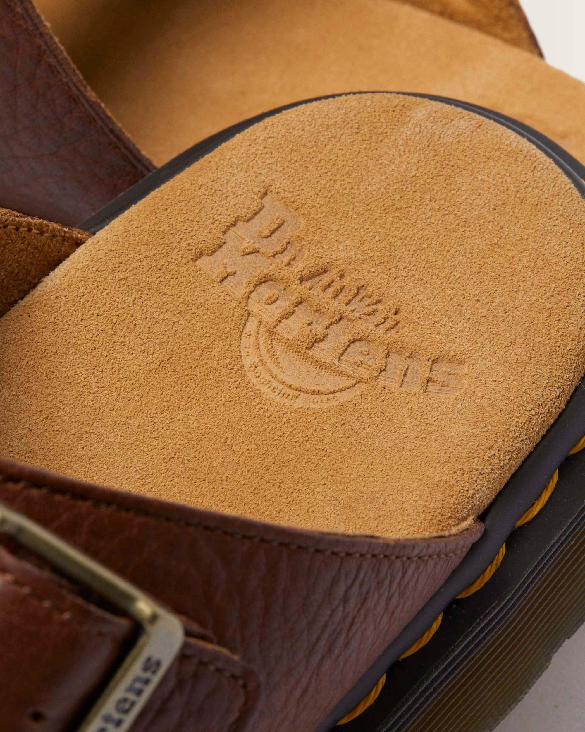 Josef Ambassador Leather Buckle Sandal Slides