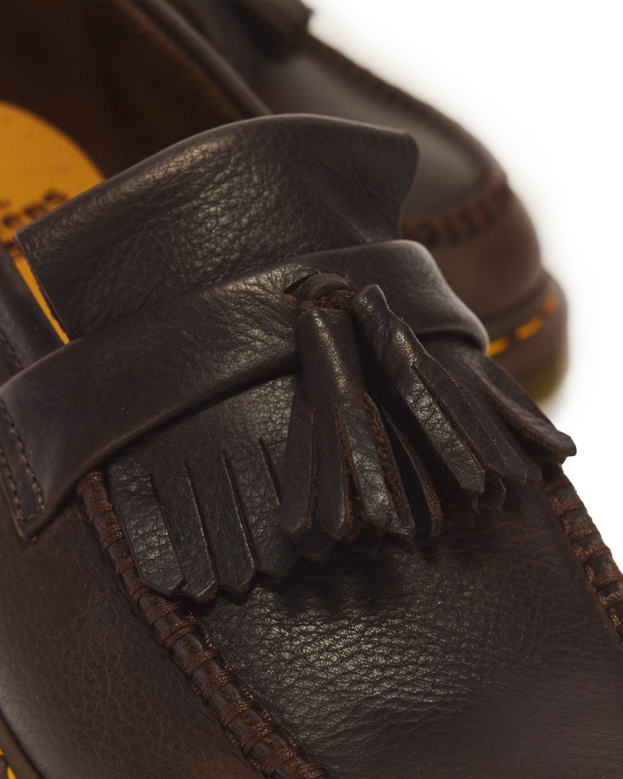 Adrian Yellow Stitch Ambassador Leather Loafers