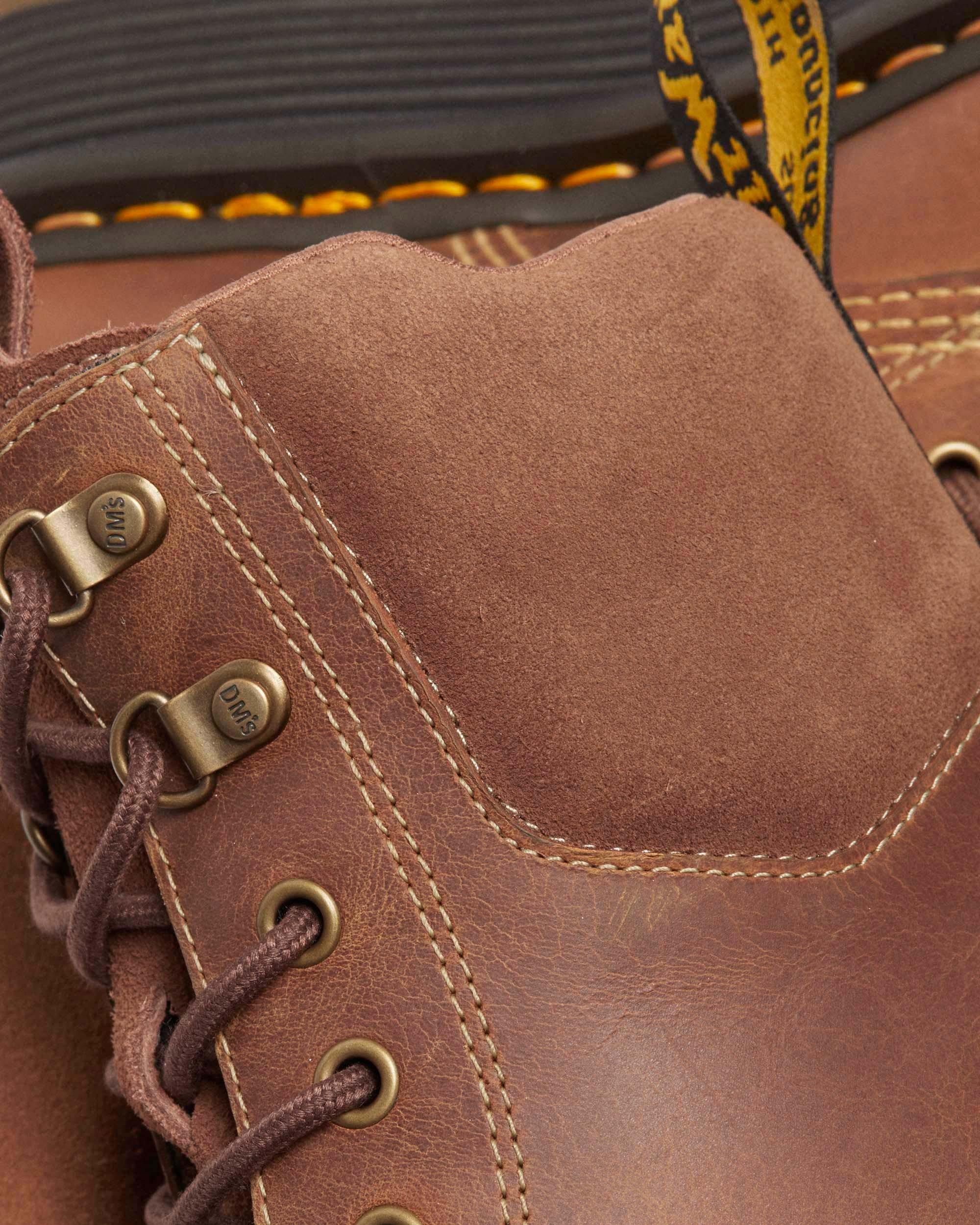 Zebzag 8 Ties Burnish Waxy Lace Up Boots