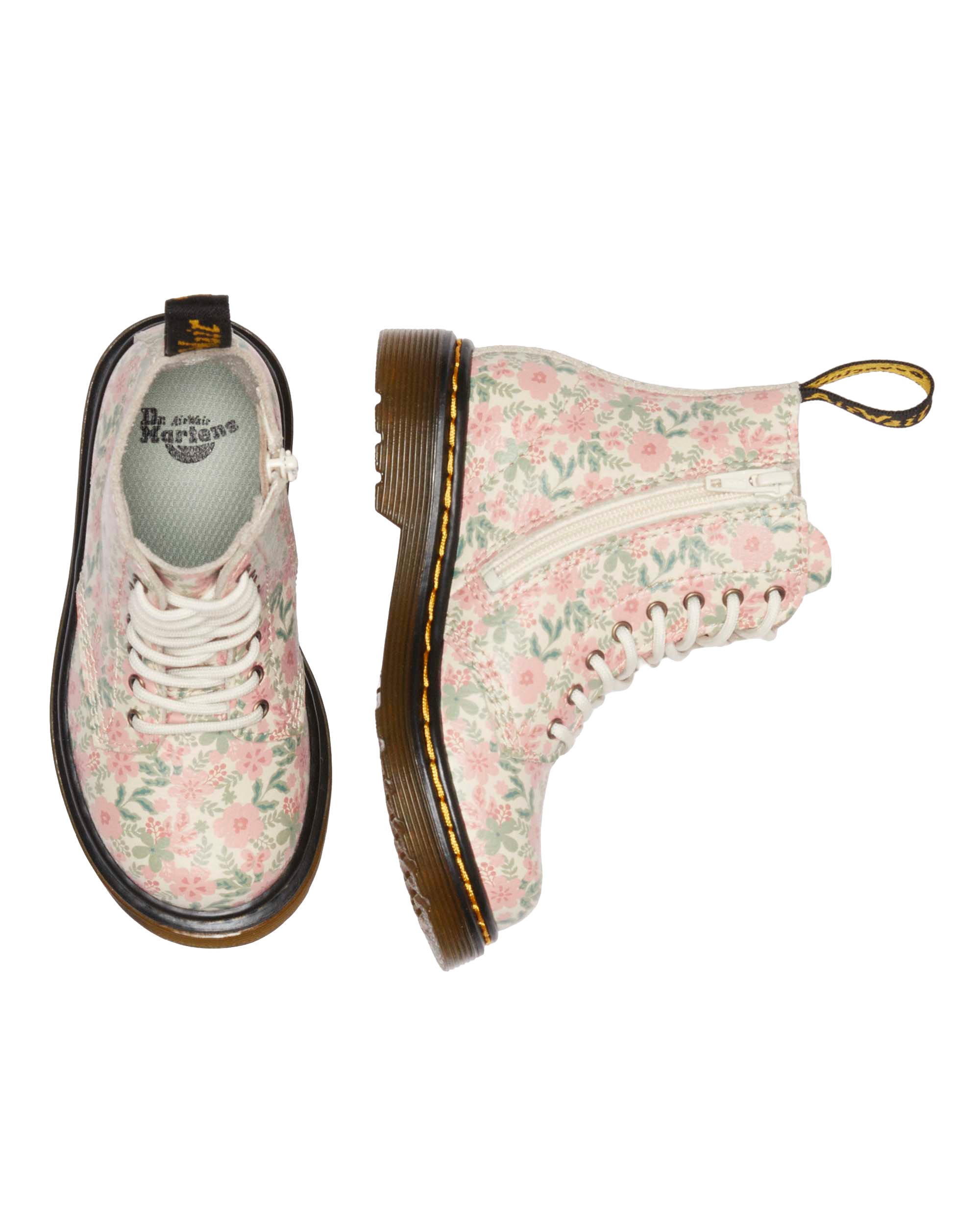 Toddler 1460 Floral Leather boots