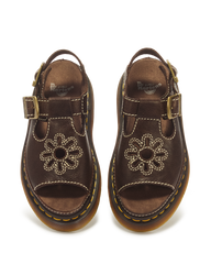 Dunnet Flower Full Grain Leather Sandals