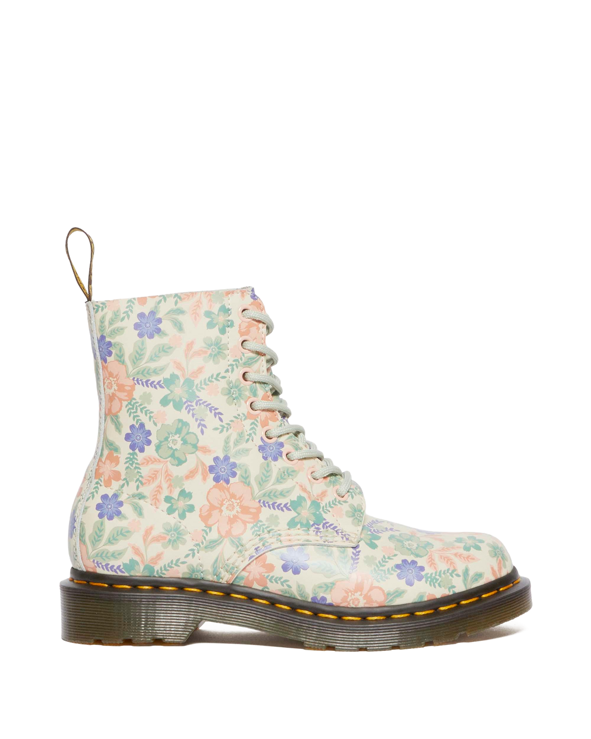 1460 Pascal floral reclaimed leather boots