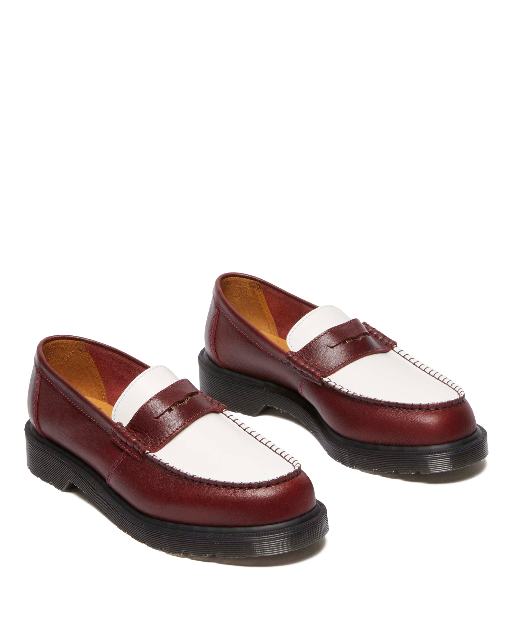 Penton Made In England Two-Tone Leather Loafers