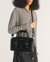 Kiev Leather Top Handle Bag
