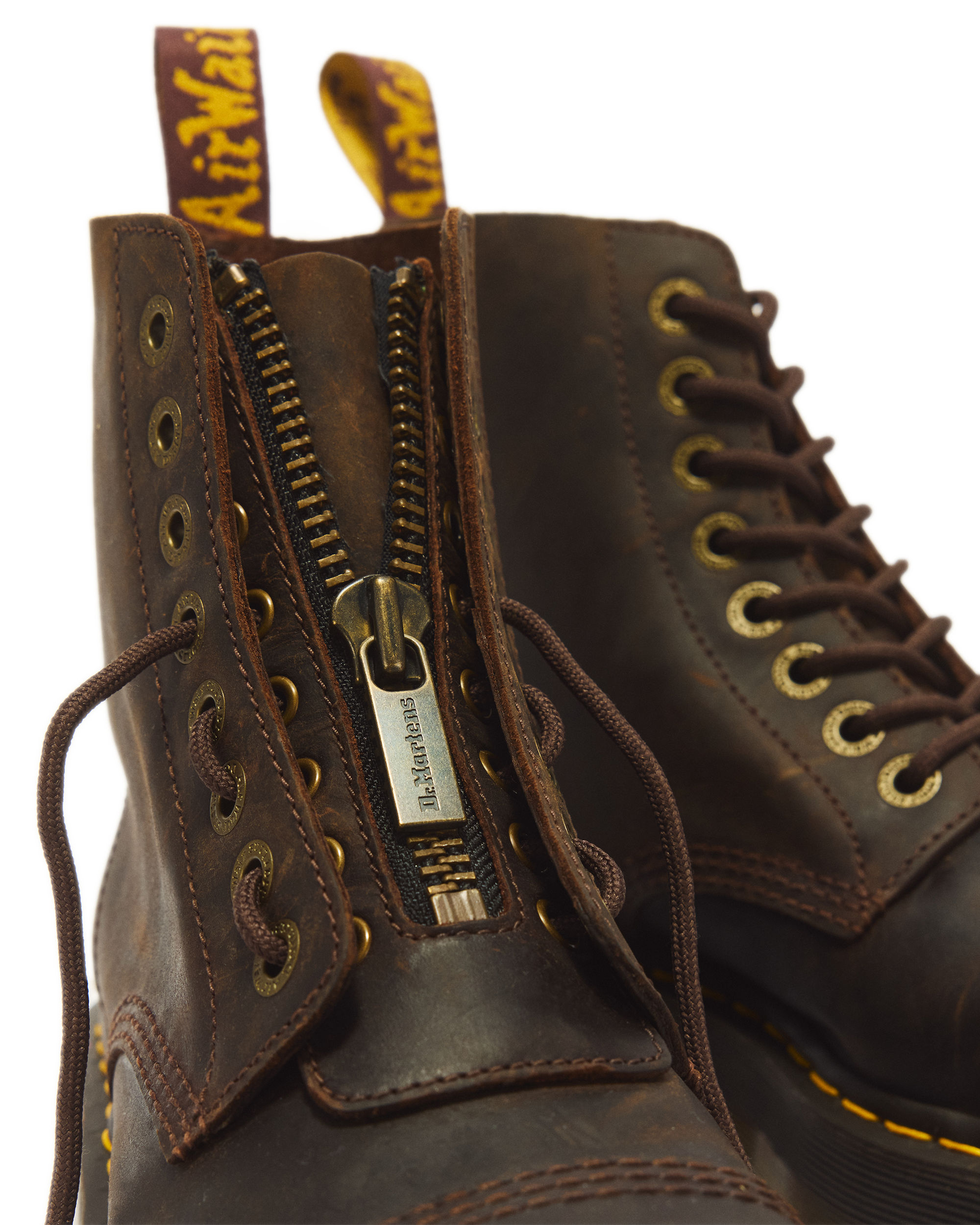 Sinclair Crazy Horse leather platform boots