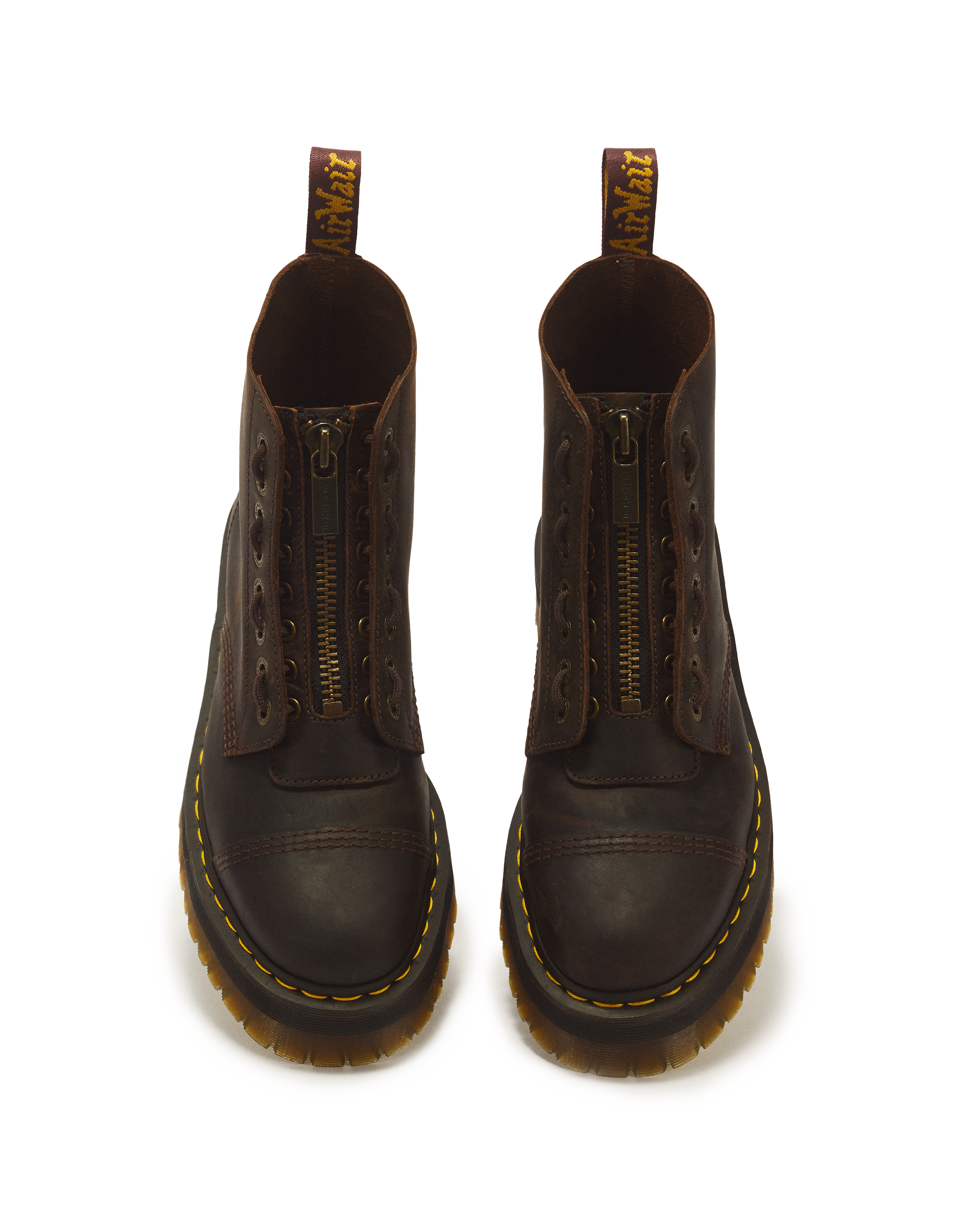 Sinclair Crazy Horse leather platform boots