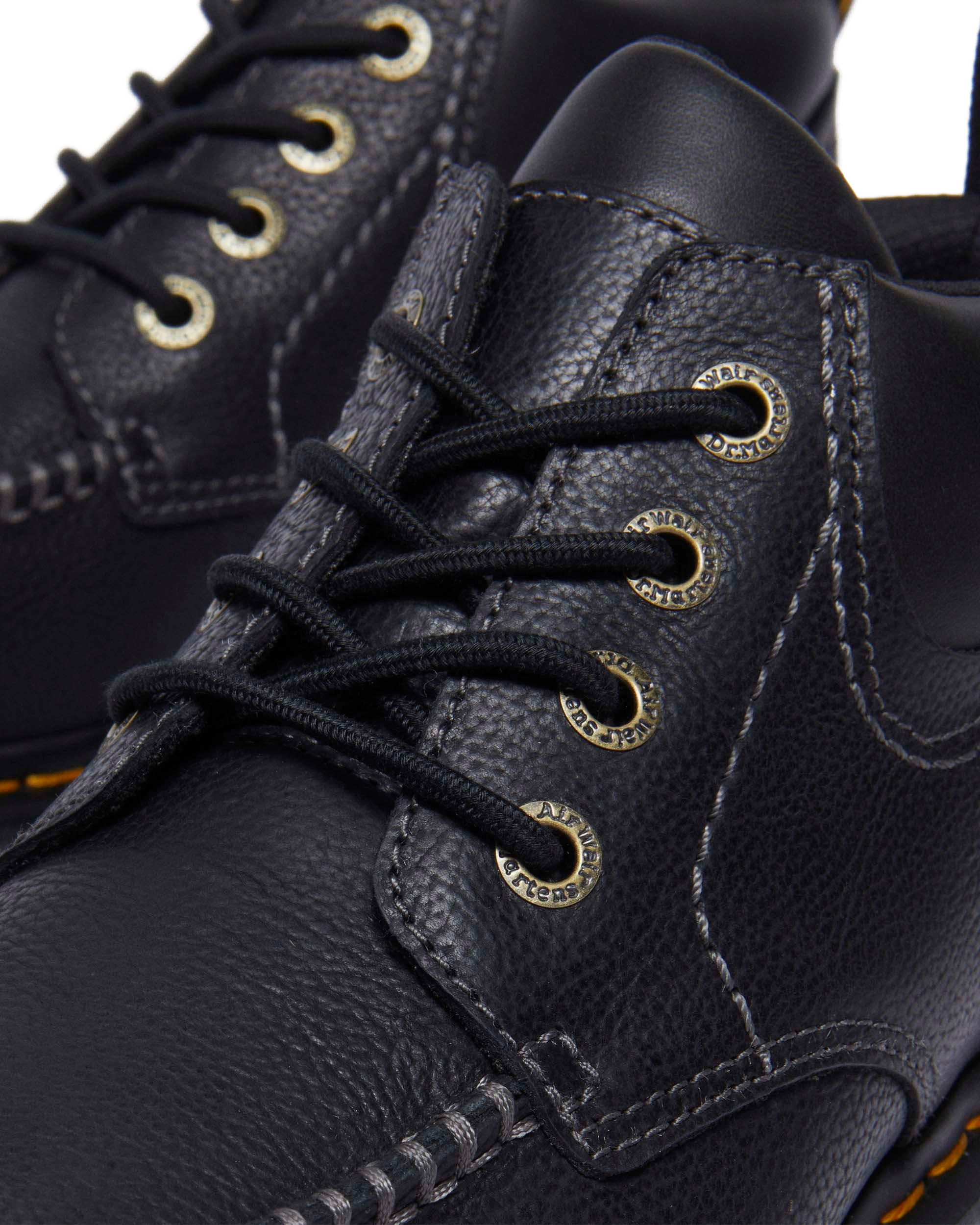 Zebzag Leather Casual 4-Eye Lace-Up Boots