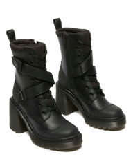 Chesney Tech Strap Eight Eye Heeled Boots