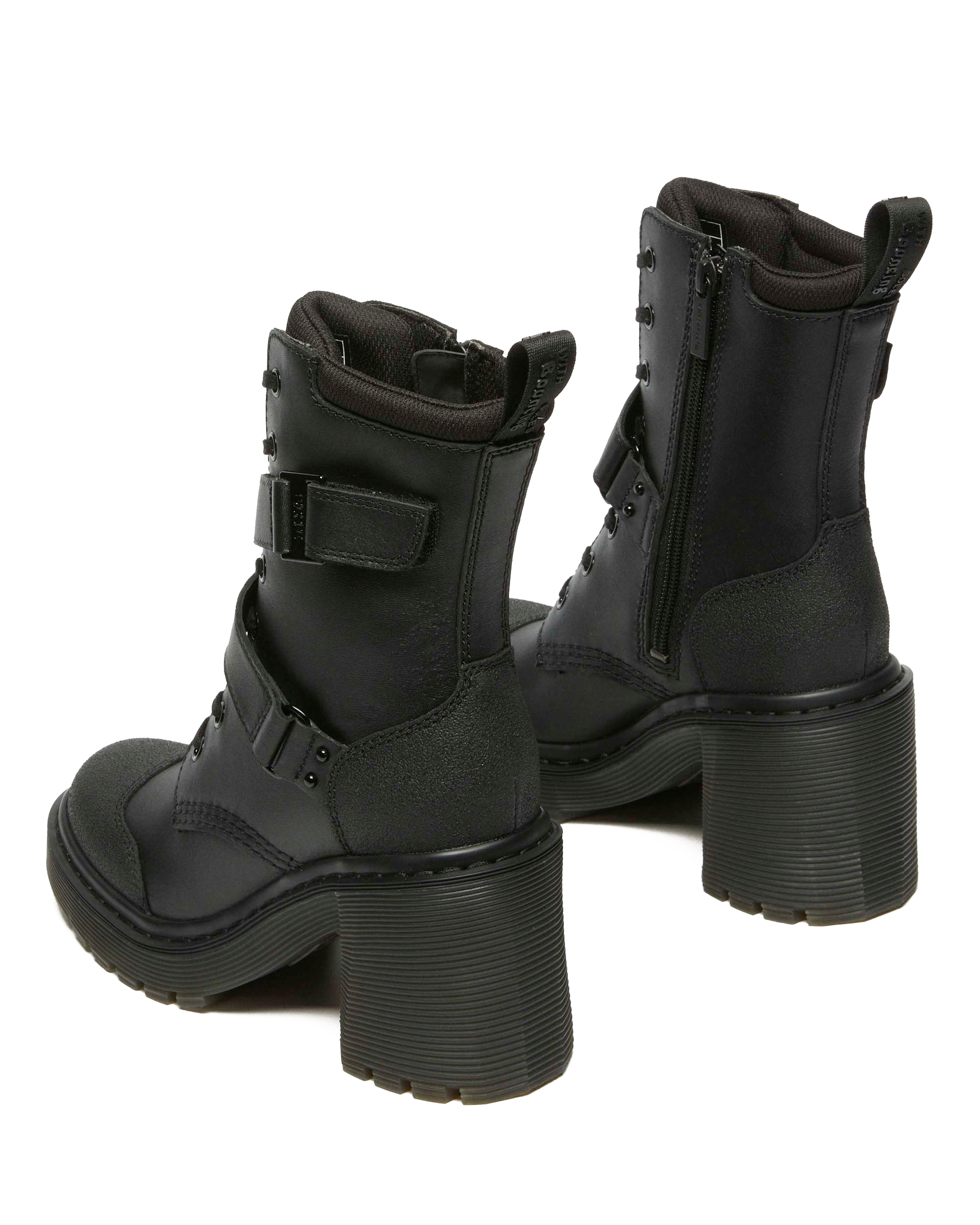 Chesney Tech Strap Eight Eye Heeled Boots