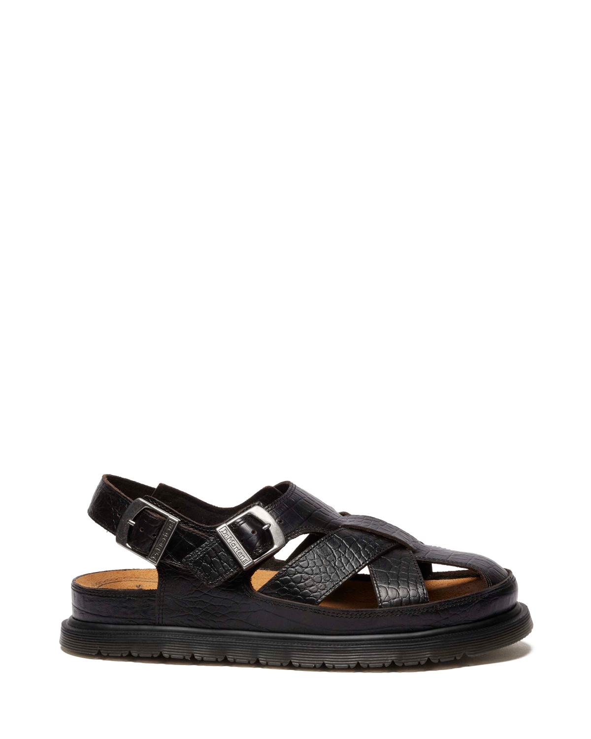 Fisherman Crocodile Analine Leather Sandals