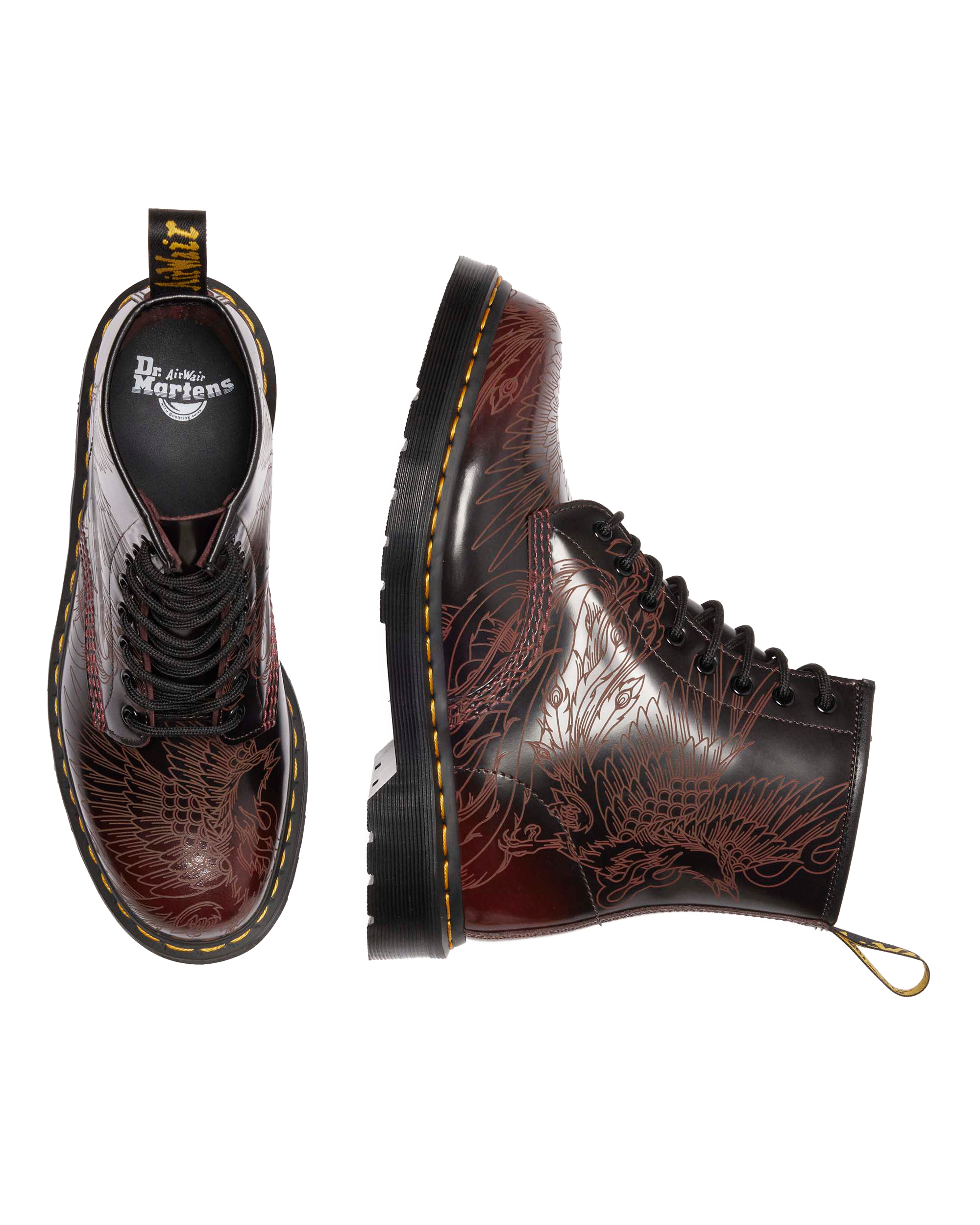 1460 PHOENIX ARCADIA RUB OFF LEATHER BOOTS