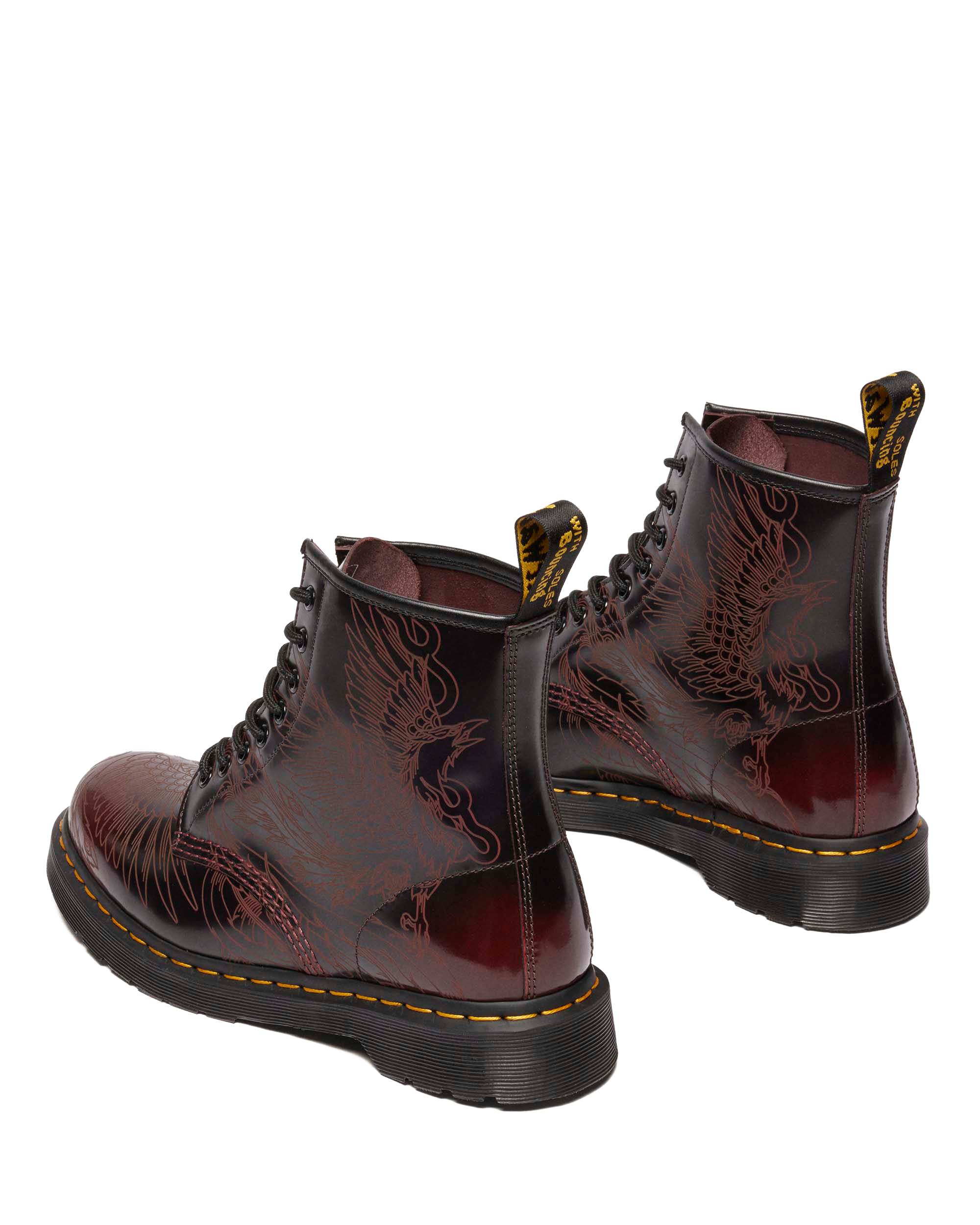 1460 PHOENIX ARCADIA RUB OFF LEATHER BOOTS
