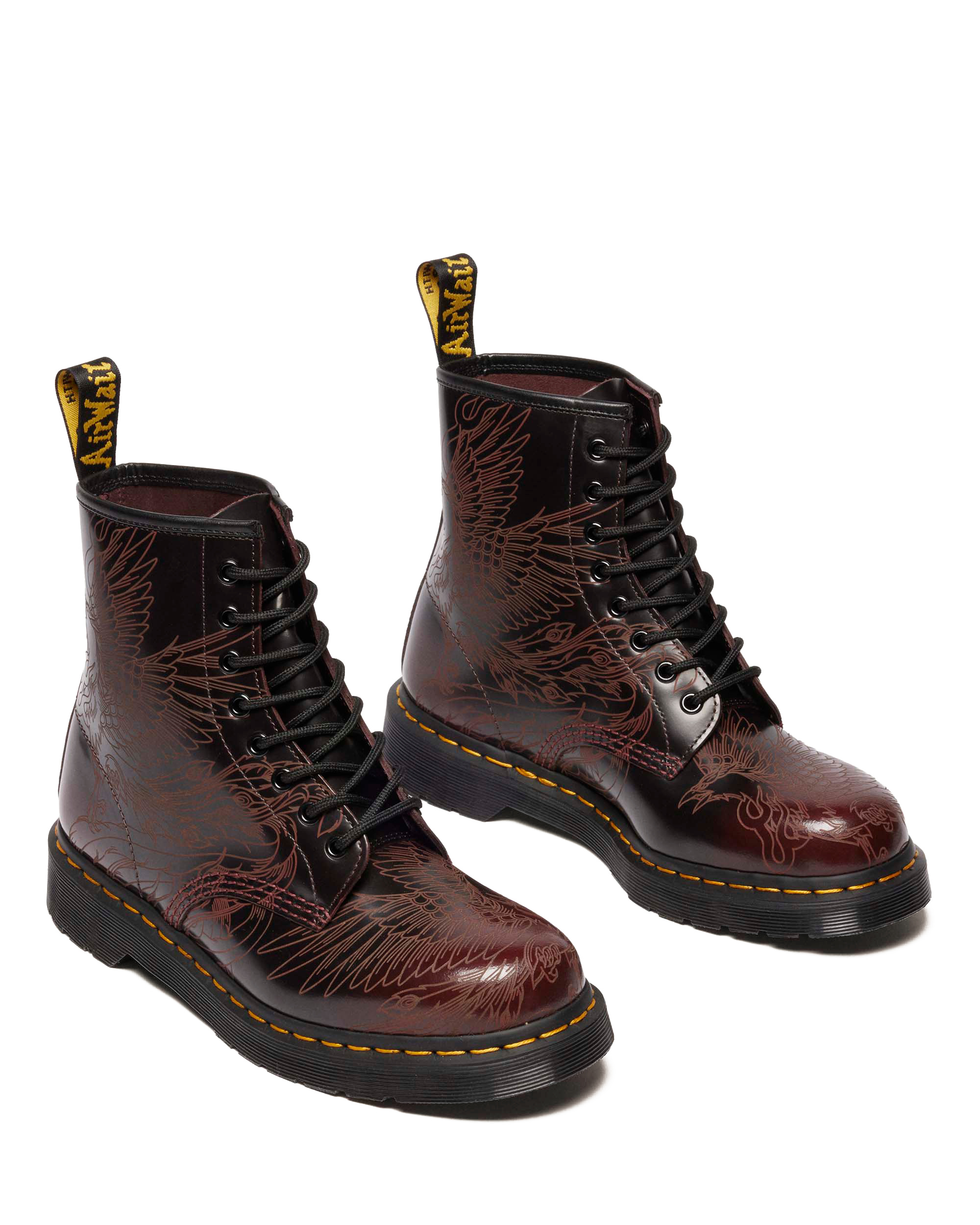 1460 PHOENIX ARCADIA RUB OFF LEATHER BOOTS