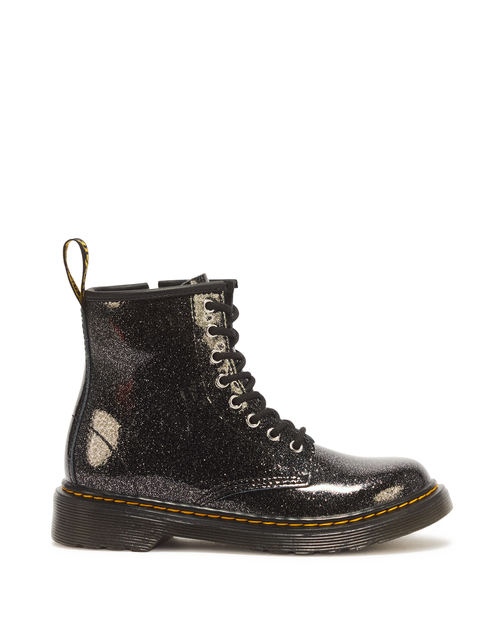 JUNIOR 1460 GLITTER PATENT LEATHER  BOOTS