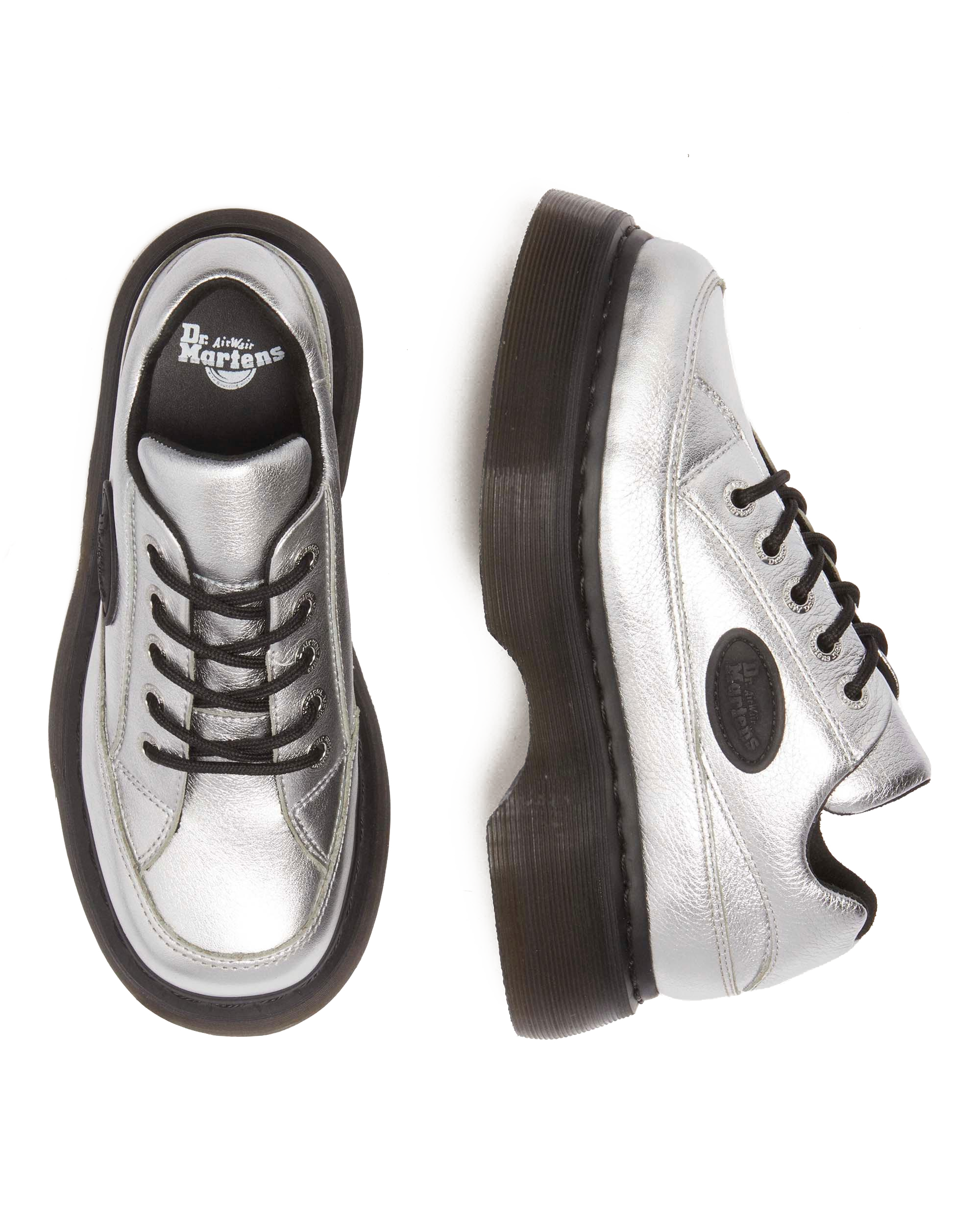 Buzz 5-eye metalic leather shoes