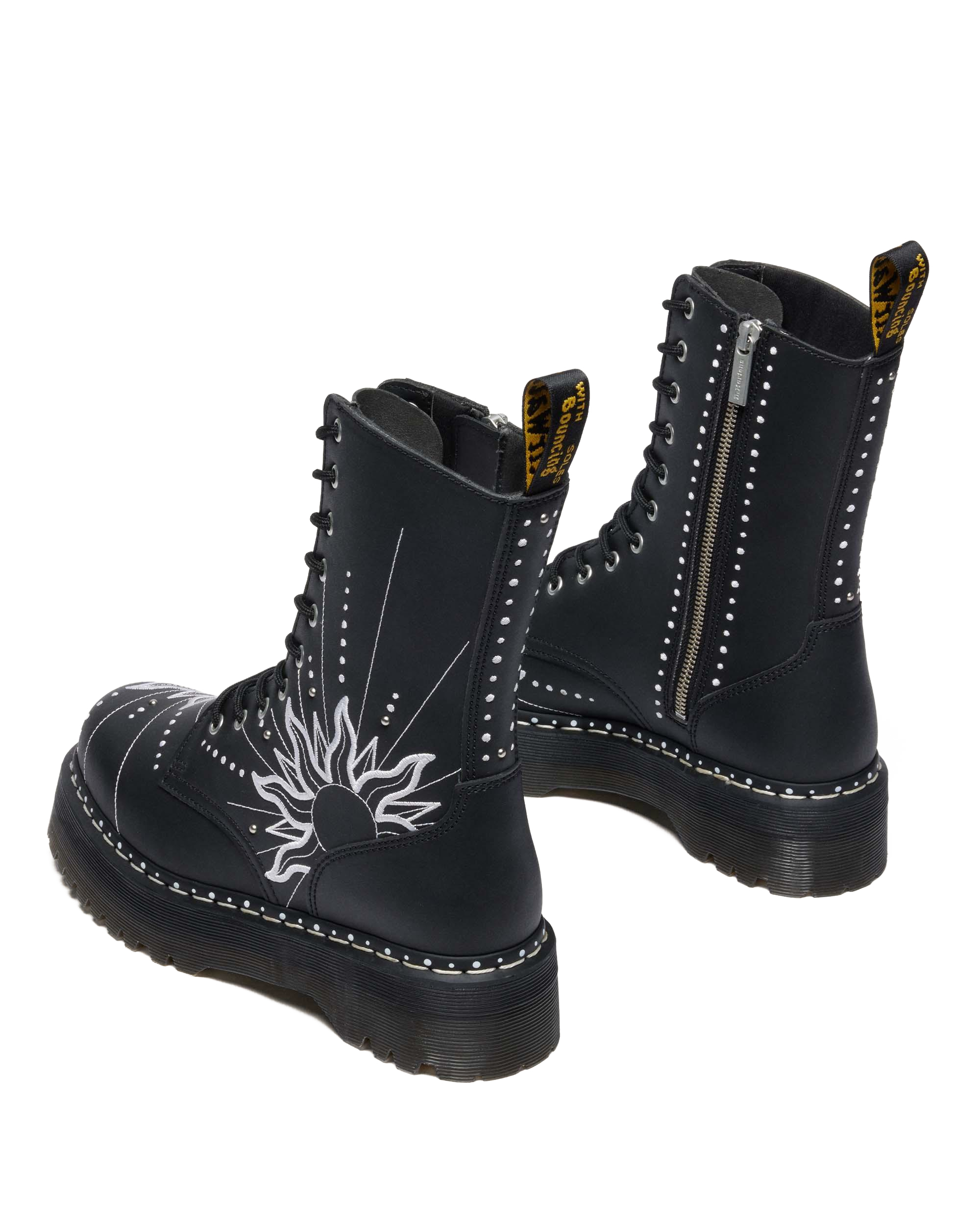 Jadon Hi Solar Flare Reclaimed Leather Platform Boots