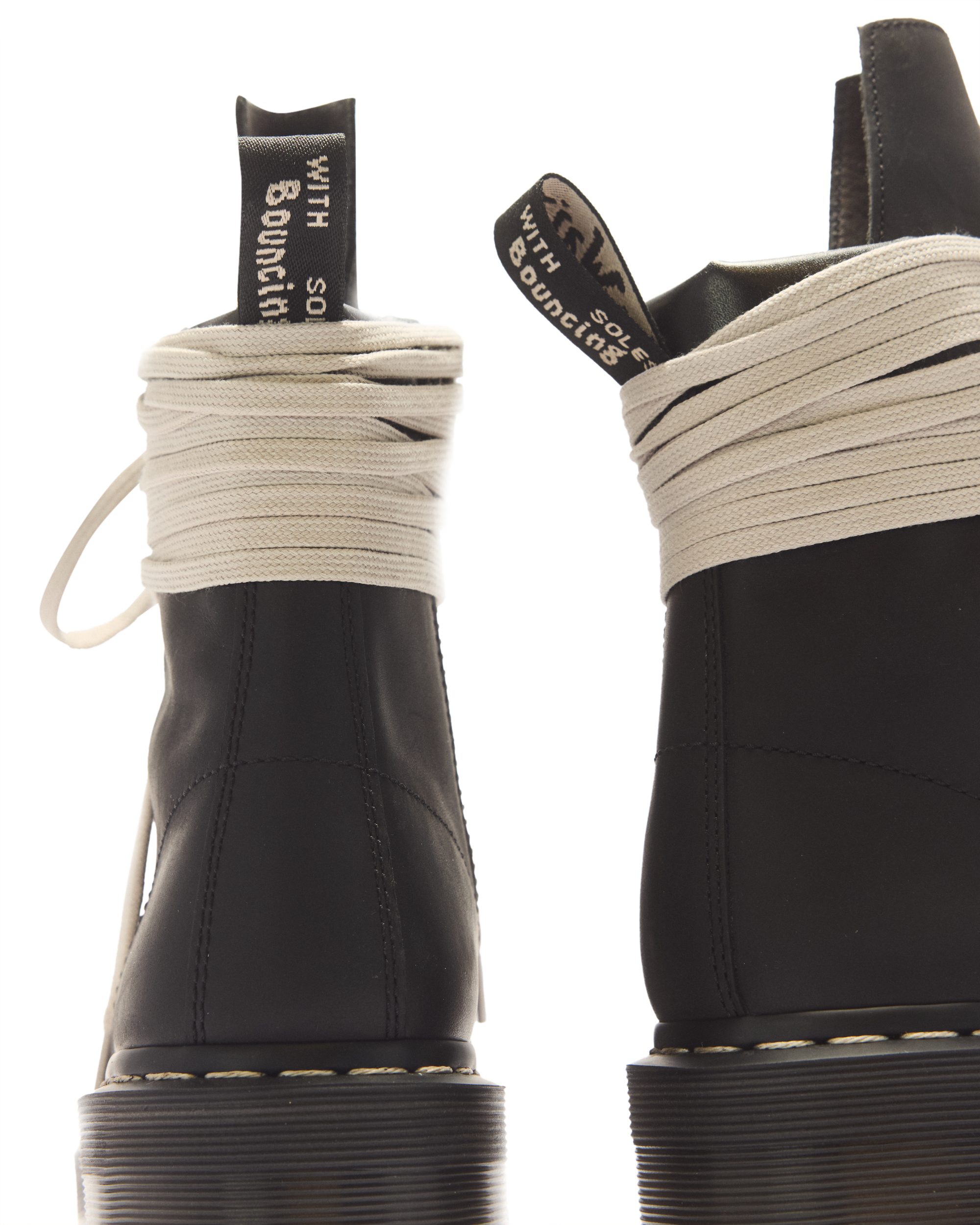 RICK OWENS STEEL TOE BOOTS