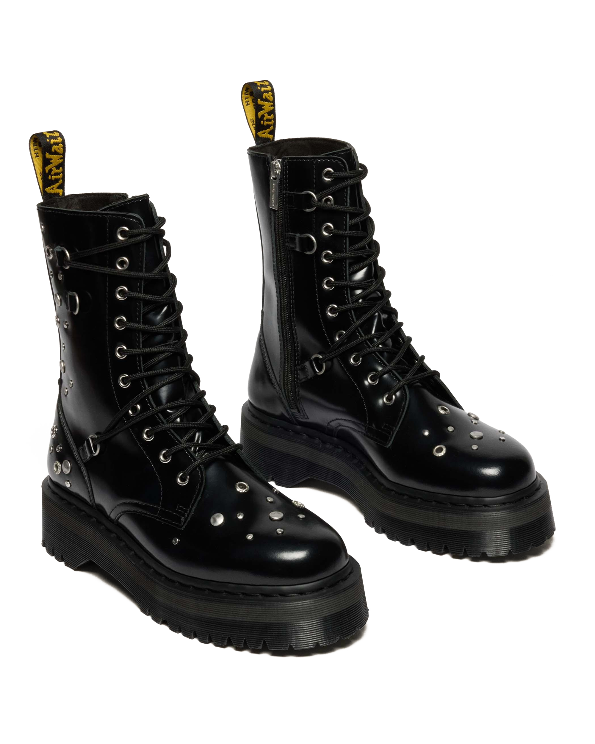 JADON HI STUDDED BUTTERO LEATHER PLATFORM BOOTS