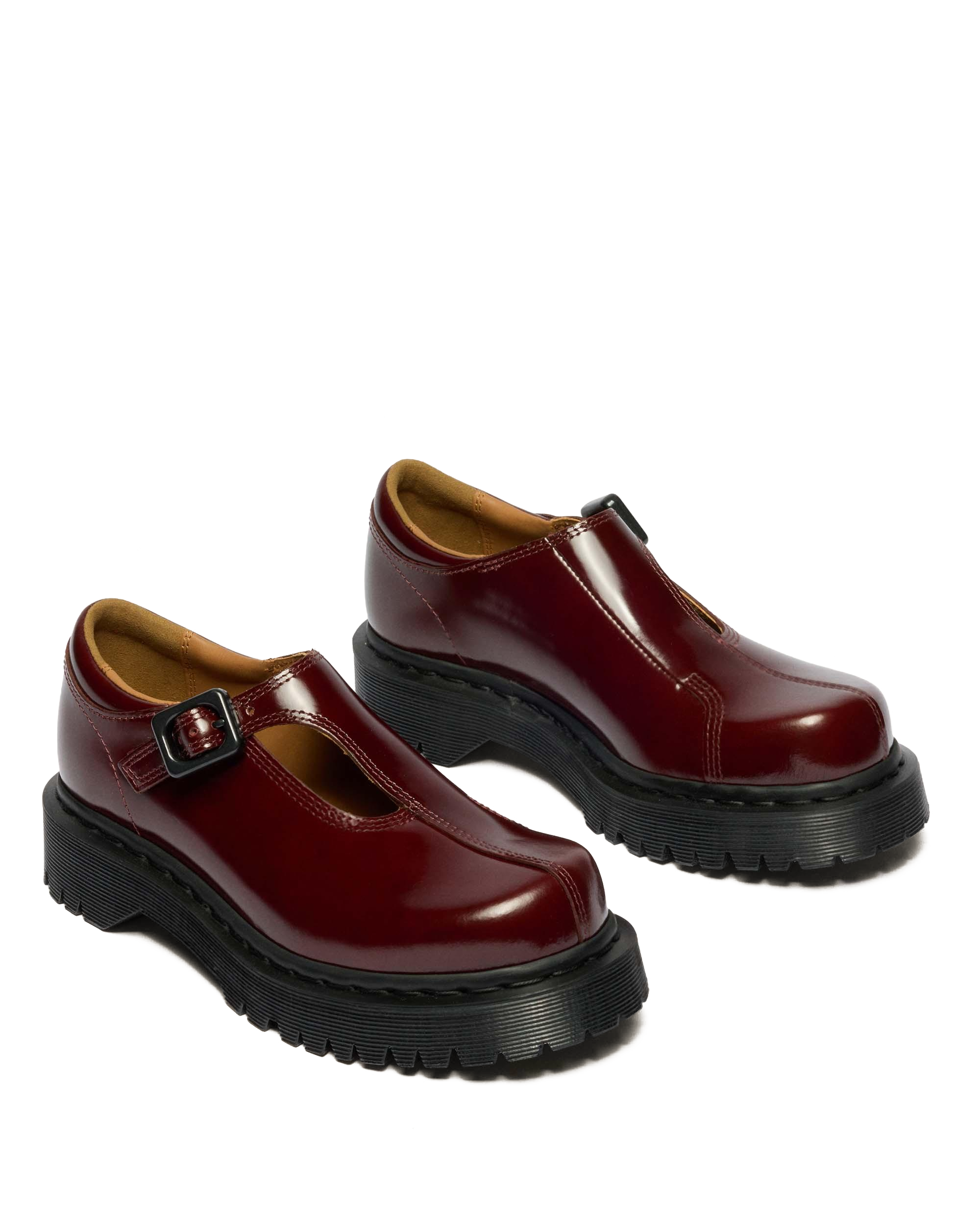 Rejena Mary Jane Lacquered Leather Shoes