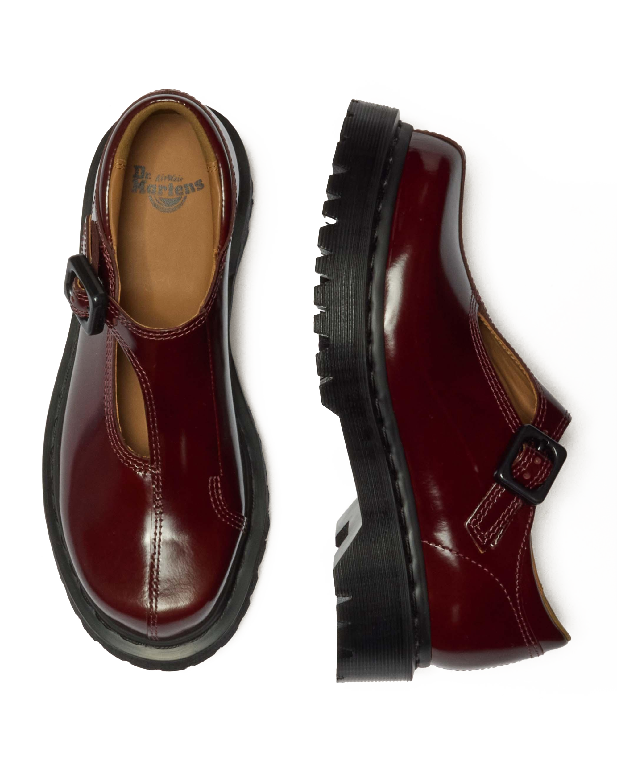 Rejena Mary Jane Lacquered Leather Shoes