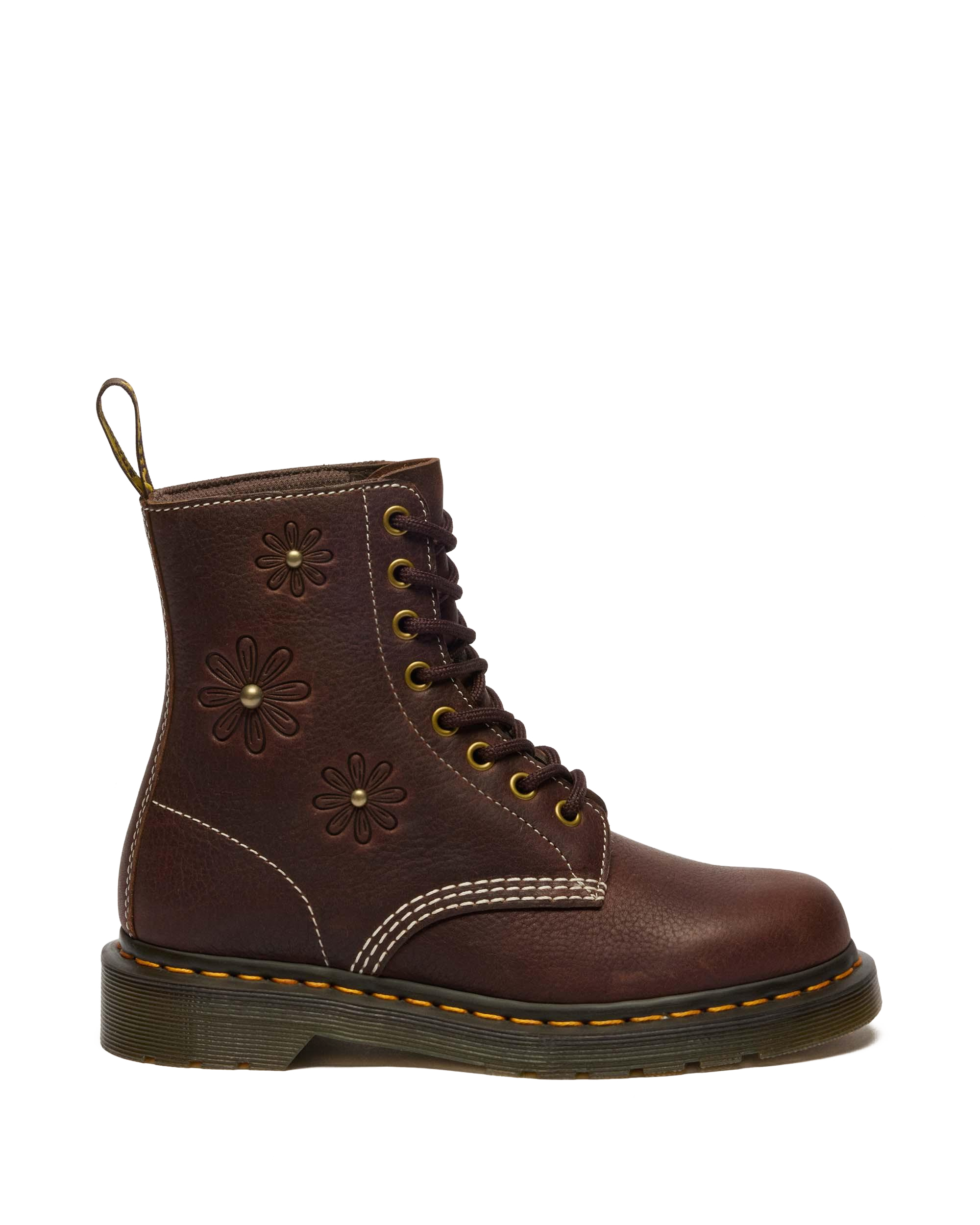 1460 Pascal Flower Grizzly Leather Boots