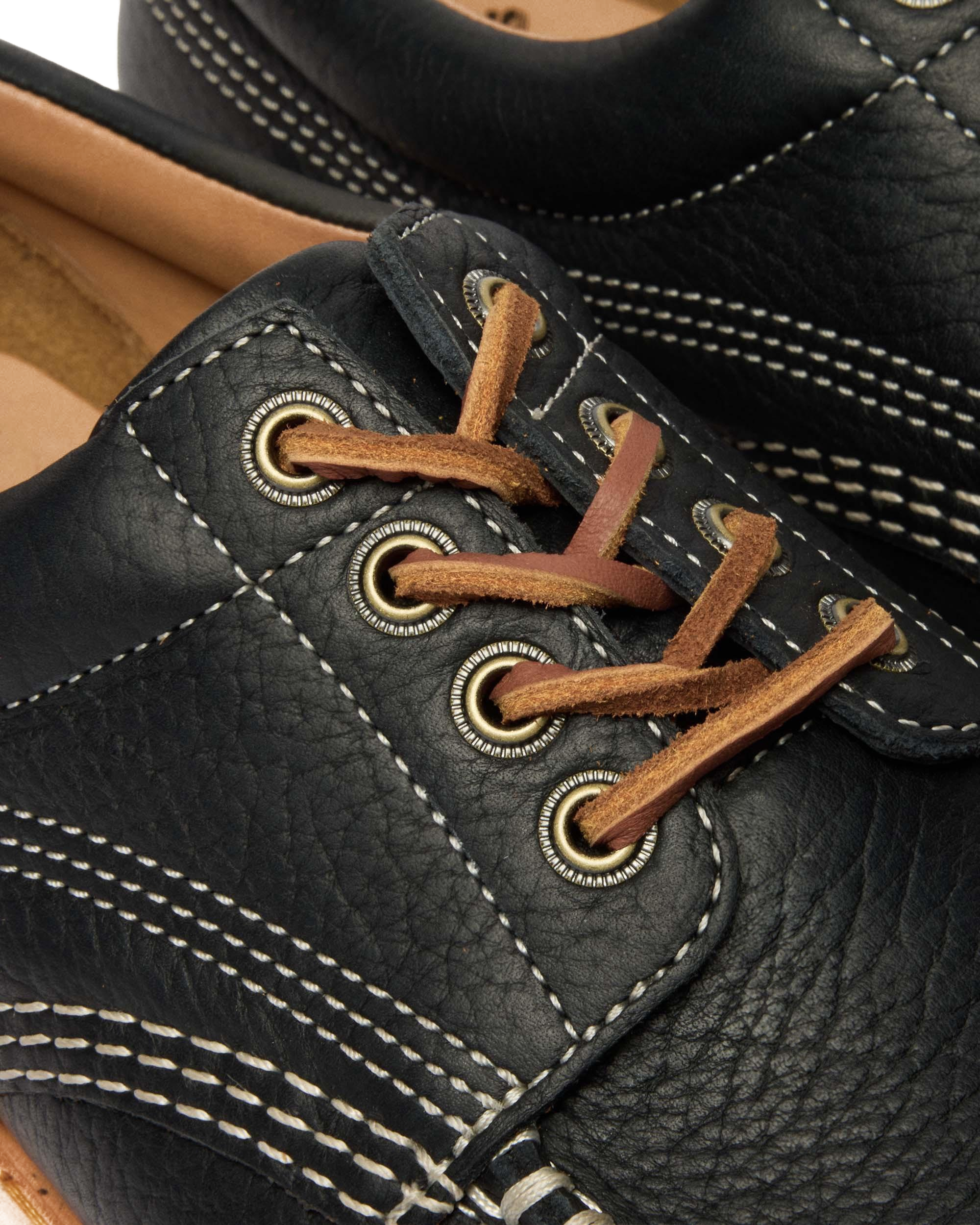 Lowell Wild Grain Leather Moc Toe Shoes