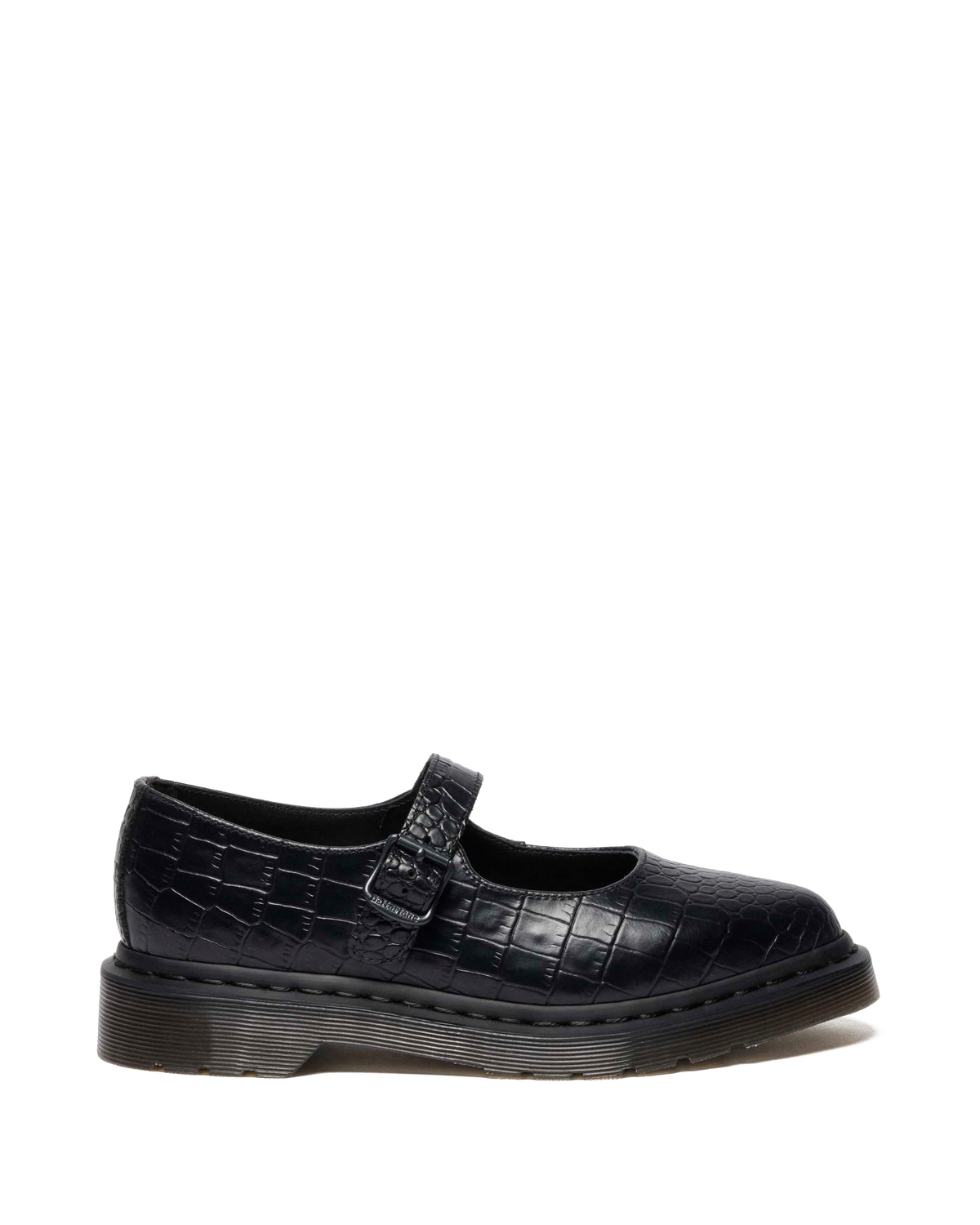 Elphie Mary Jane Emboss Leather Shoes