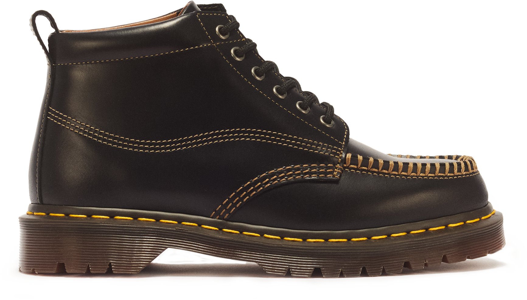 LOWELL CHUKKA MOC TOE LEATHER ANKLE BOOTS