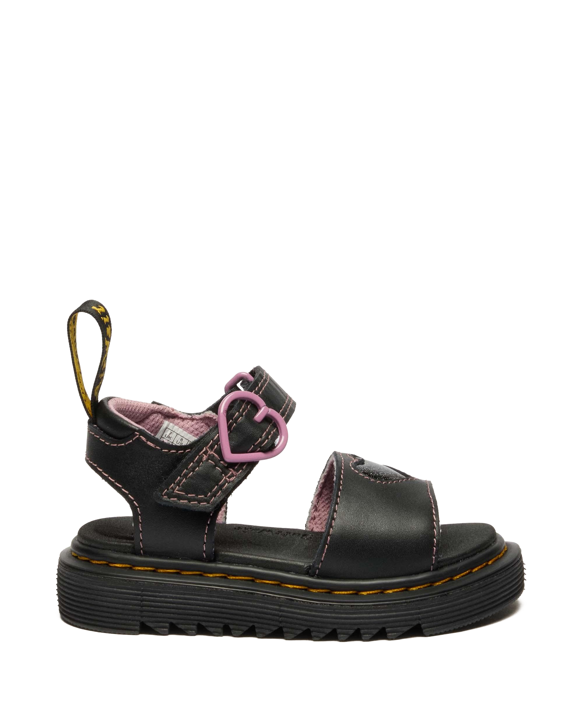 Toddler Marlowe II Glitter Heart Leather Strap Shoes