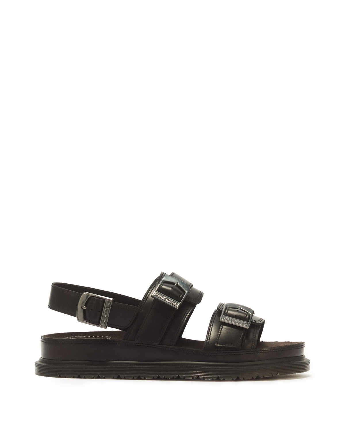 San Two Strap Leather Sandals