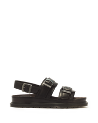San Two Strap Leather Sandals