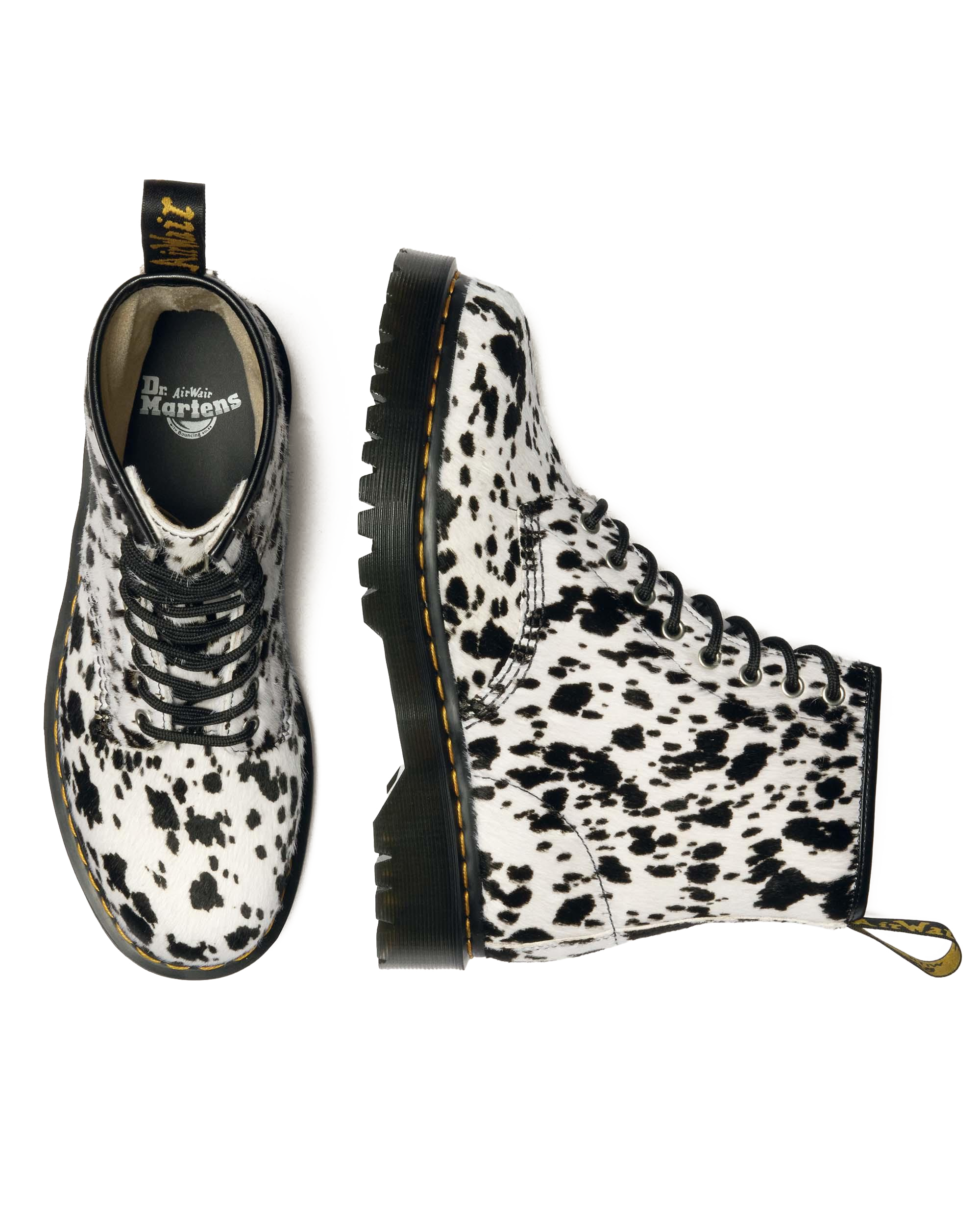 1460 Bex Dalmatian Hair On Leather Boots