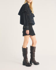 Kasey Kinsley Leather Knee High Heeled Boots