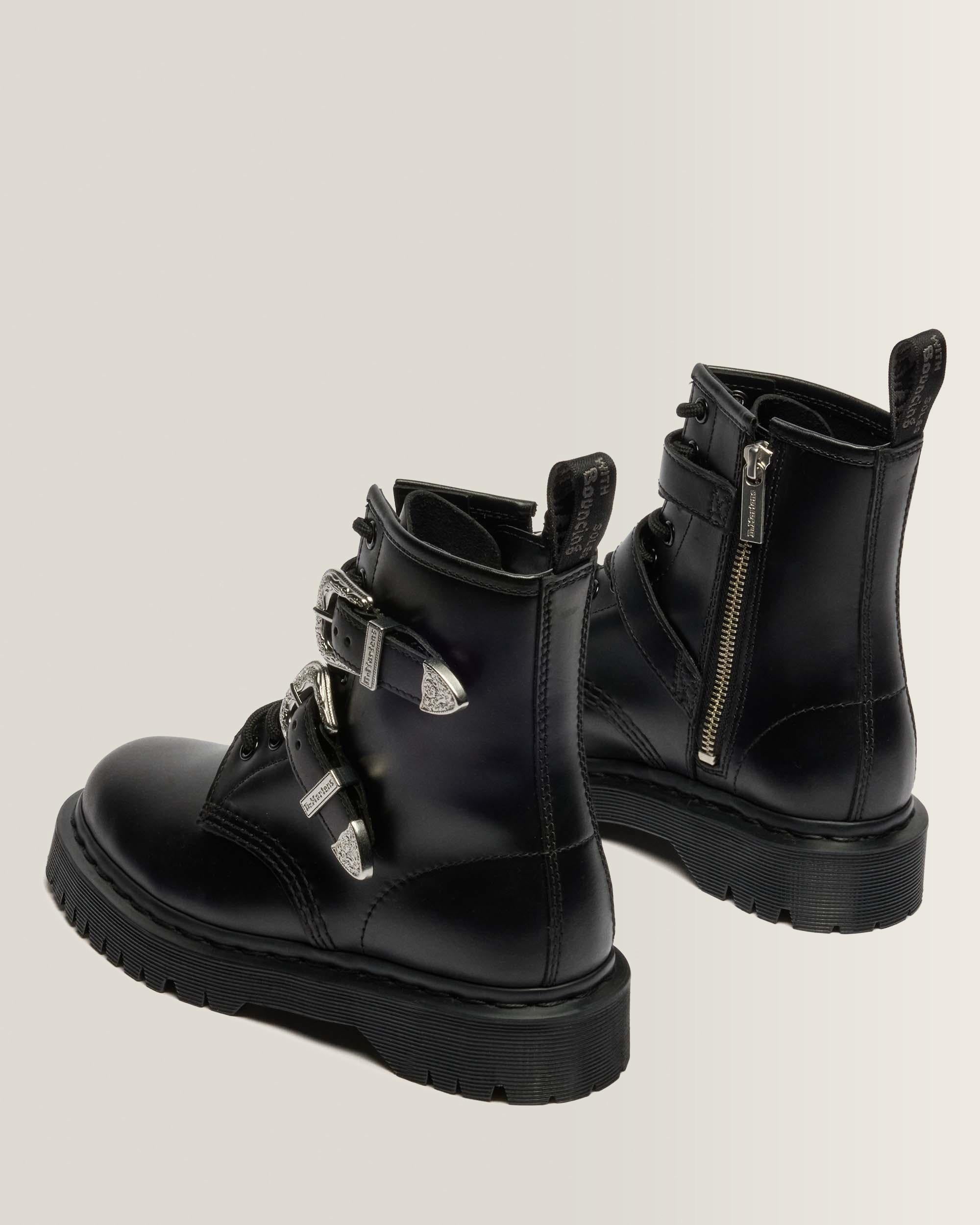 1460 Bex Western Buckle Leather Boots