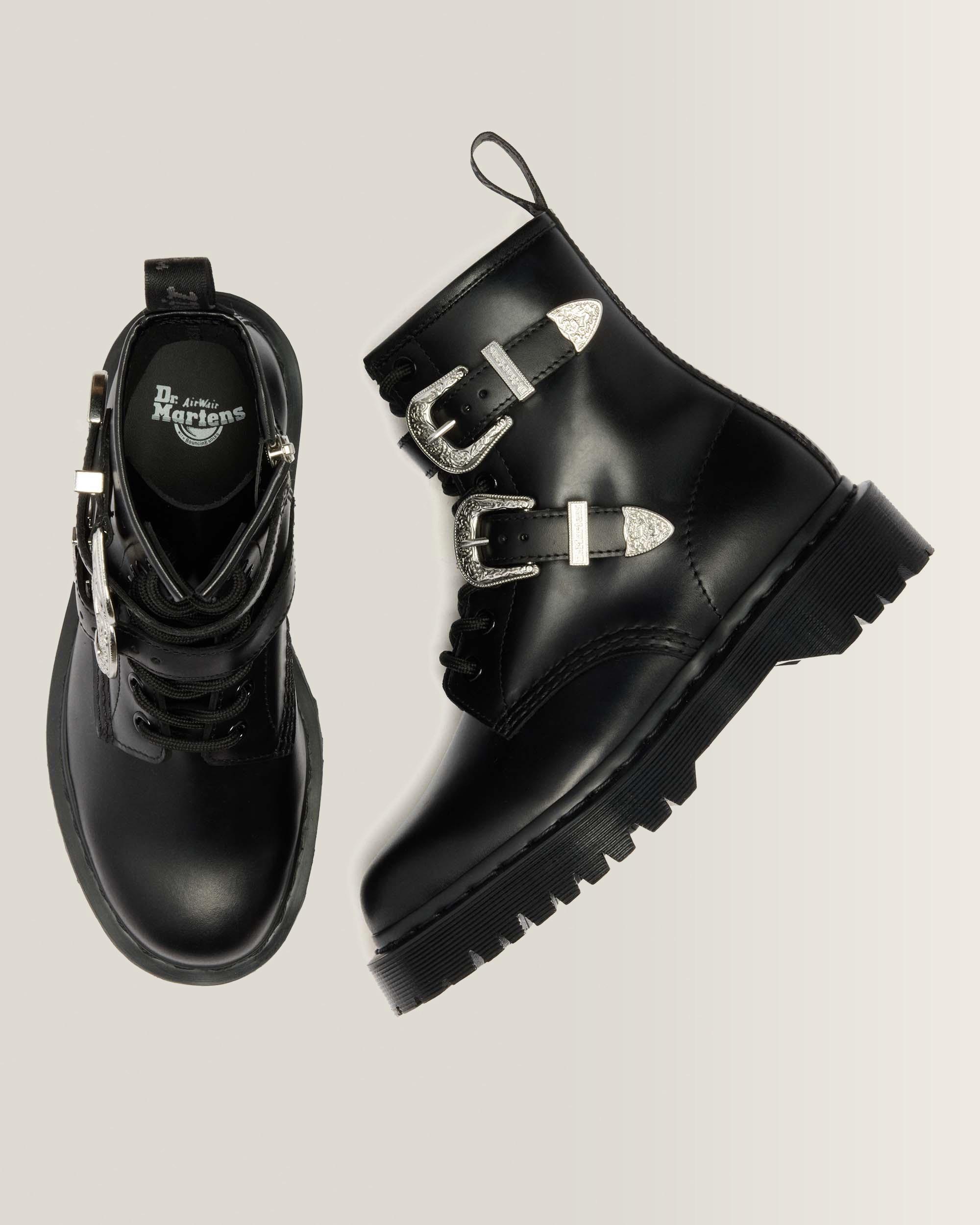 1460 Bex Western Buckle Leather Boots