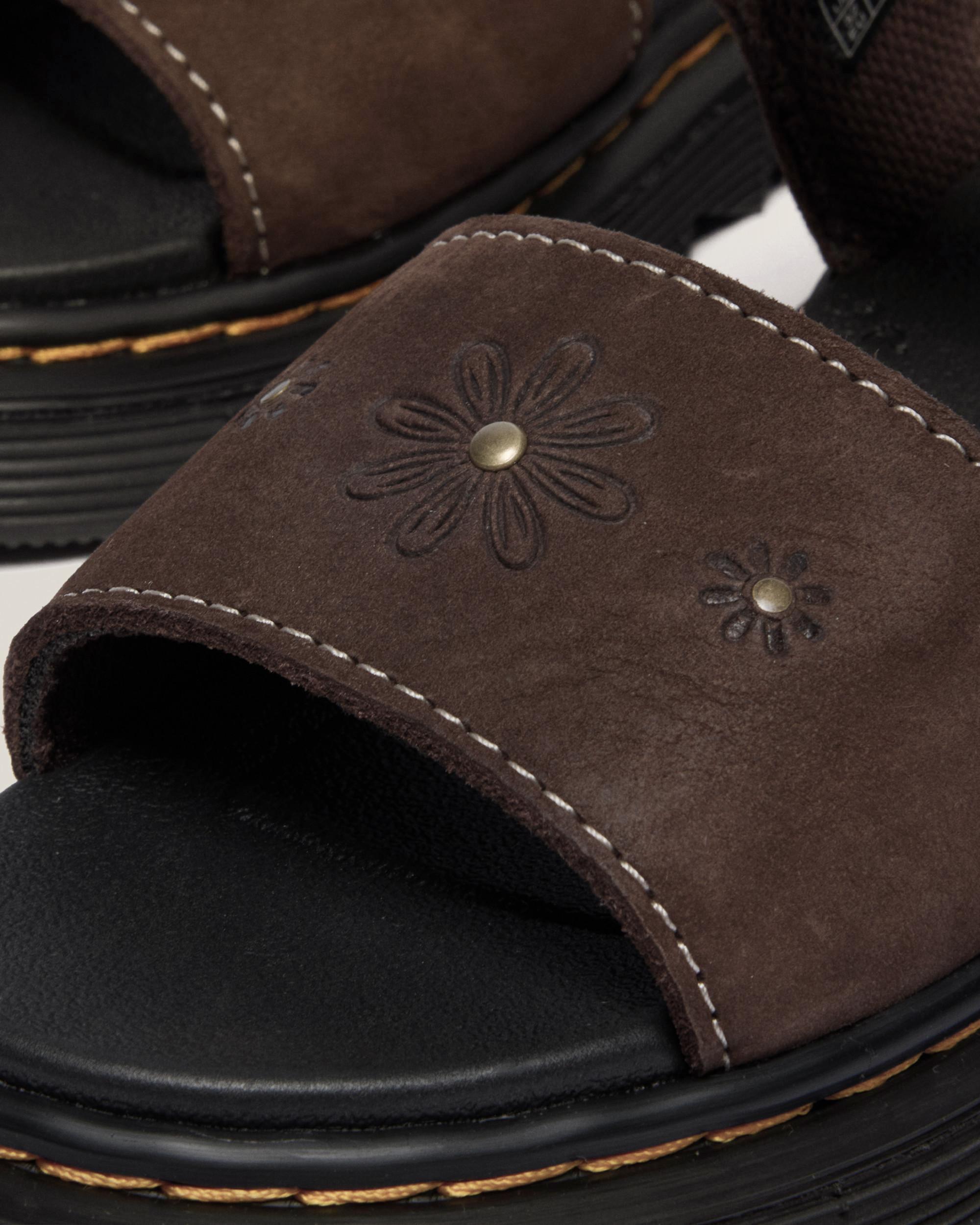 Junior Marlowe Flower Nubuck Strap Sandals