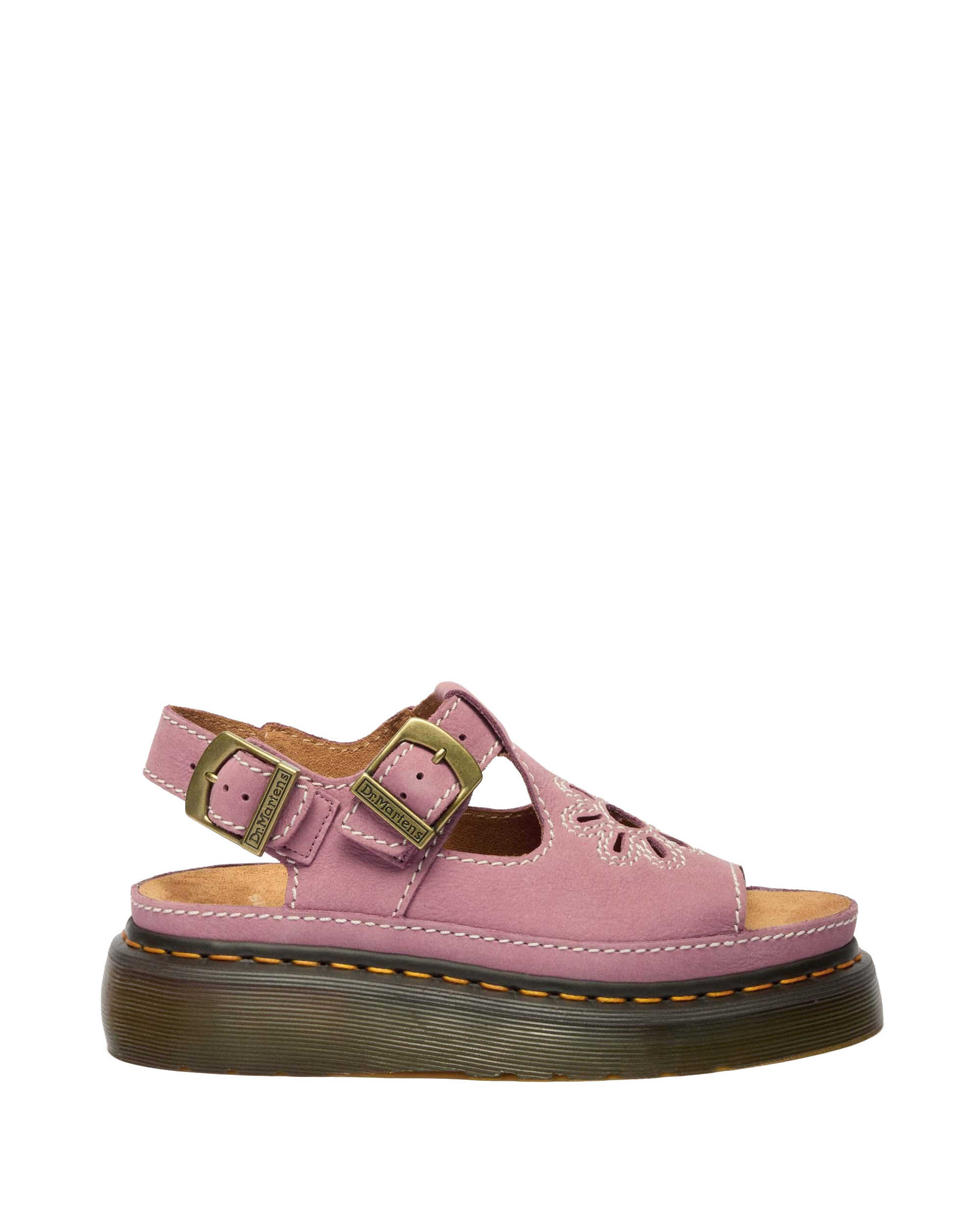 Dunnet Flower Nubuck Platform Sandals