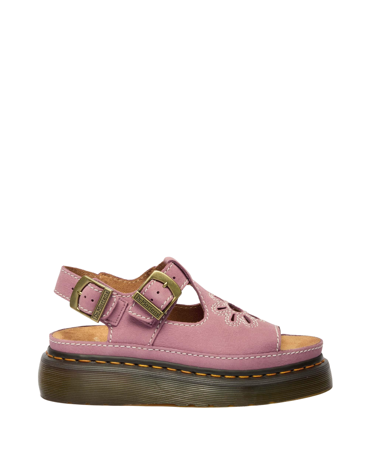 Dunnet Flower Nubuck Platform Sandals