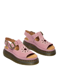 Dunnet Flower Nubuck Platform Sandals