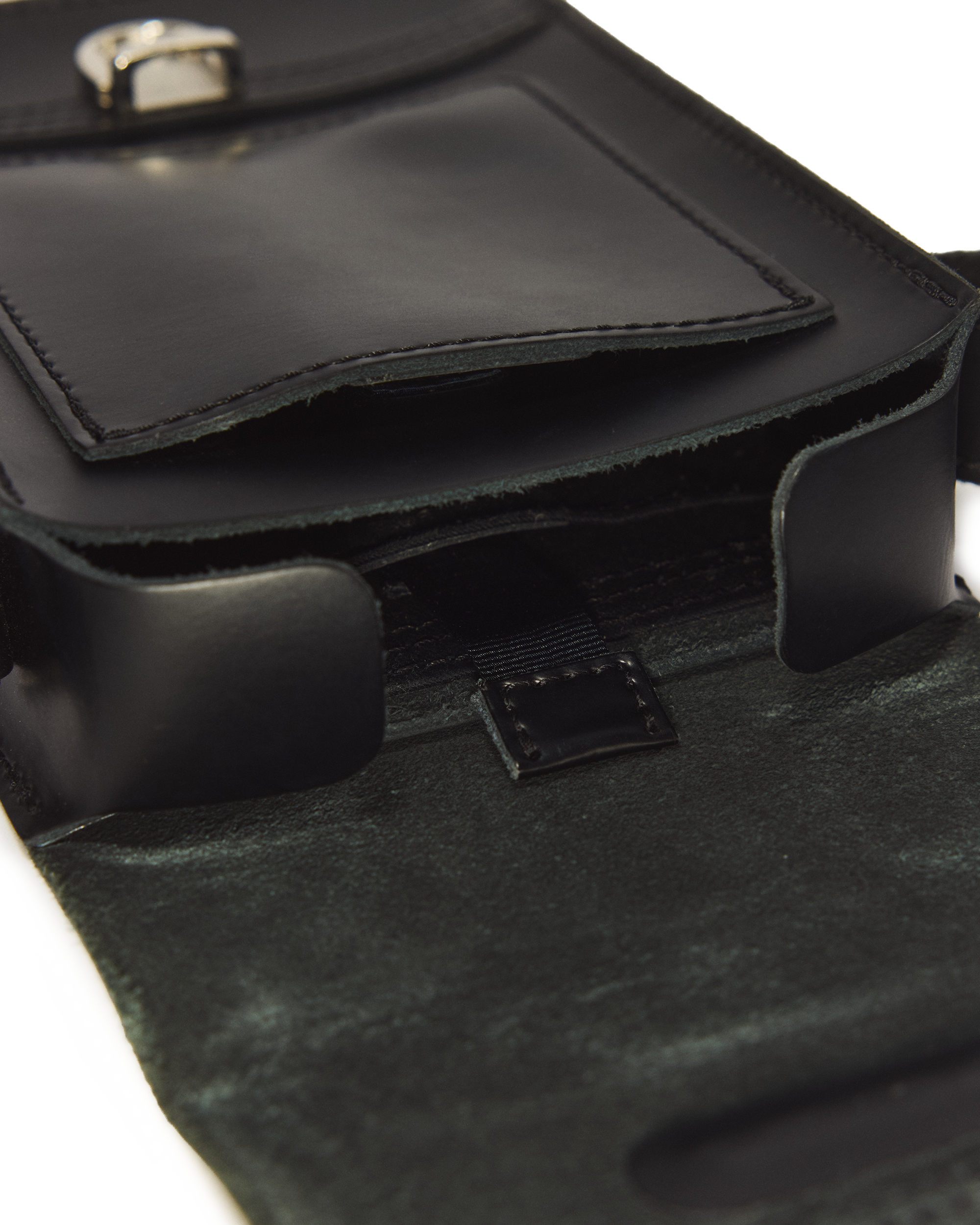 Leather Vertical Crossbody Bag